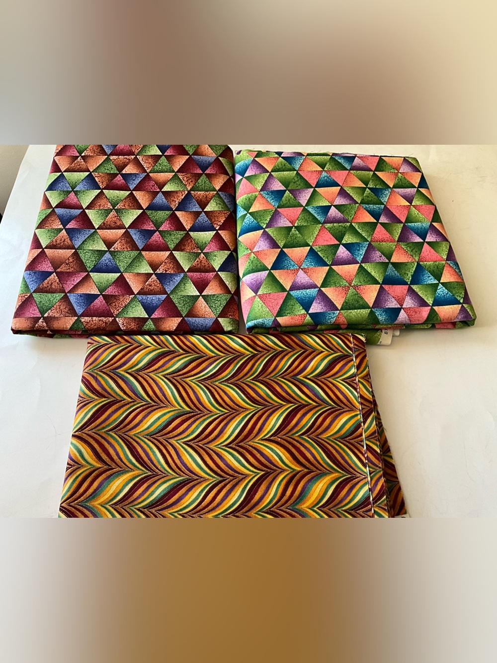 Quilting Sewing Fabrics Lot Hoffman Kaleidoscope Psychedelic Colors Cotton